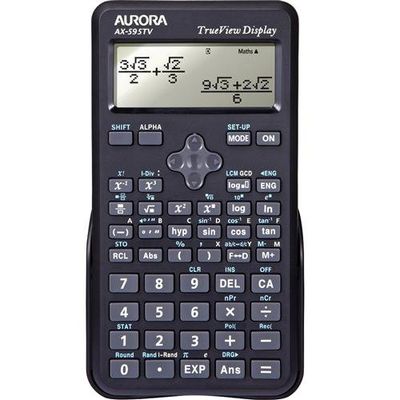 Aurora AX-595TV calculator Pocket Scientific Black