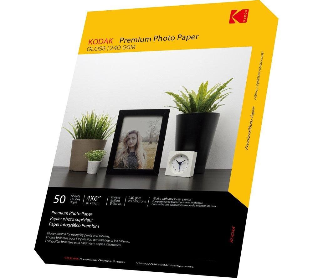 Kodak PREMIUM PAPERPHOTO GLOSS PAPER A6 240GSM - Image 1