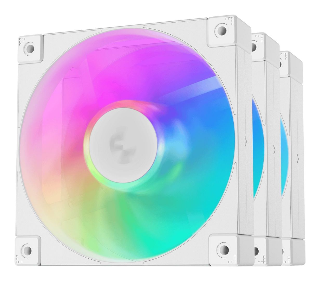 DeepCool FD12 ARGB WH-3 in 1 Computer case Fan 12 cm White 3 pc(s) - Image 1