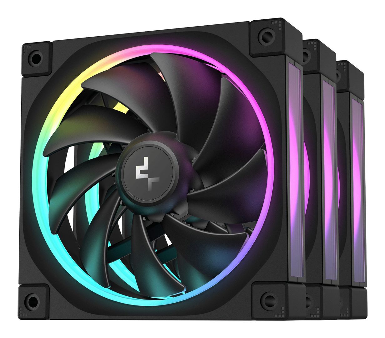 DeepCool FL12-3 in 1 Computer case Fan 12 cm Black 3 pc(s) - Image 1