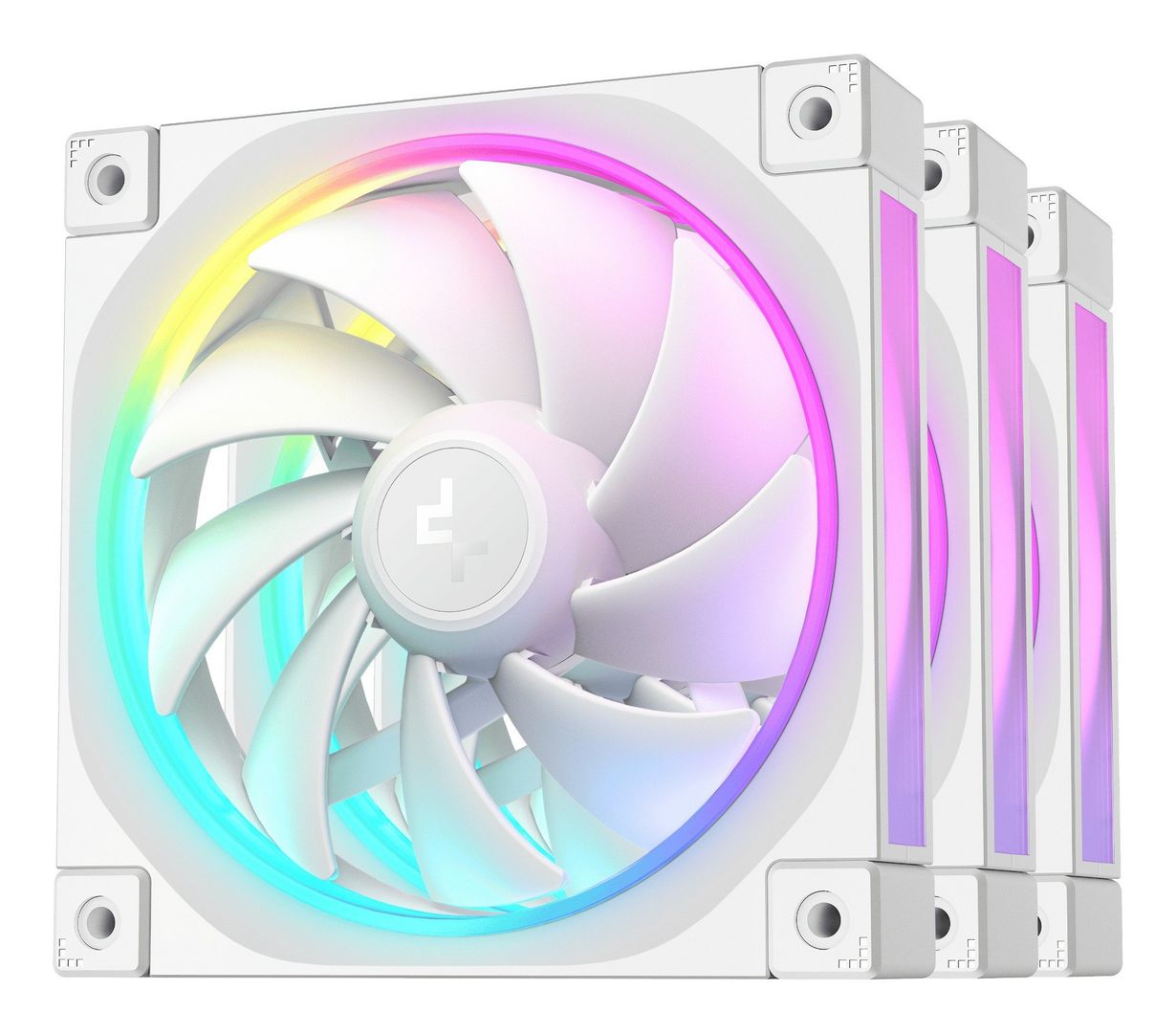 DeepCool FL12 WH-3 in 1 Computer case Fan 12 cm White 3 pc(s) - Image 1
