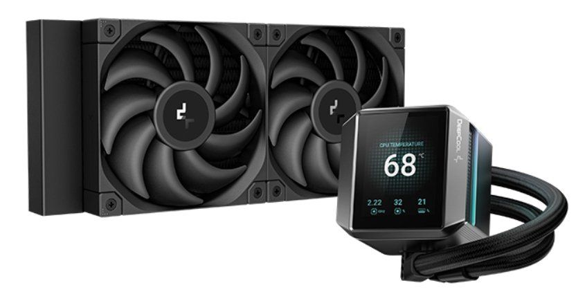 DeepCool MYSTIQUE 240 All-in-One Liquid Cooler, Black - Image 1
