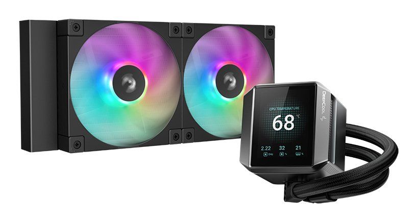 DeepCool MYSTIQUE 240 ARGB Processor All-in-one liquid cooler 12 cm Black 1 pc(s) - Image 1