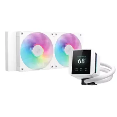 DeepCool Mystique 240 WH ARGB AIO Liquid Cooler - White - Thumbnail 2