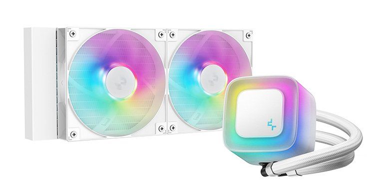 DeepCool LE240 V2 Processor All-in-one liquid cooler 12 cm White - Image 1