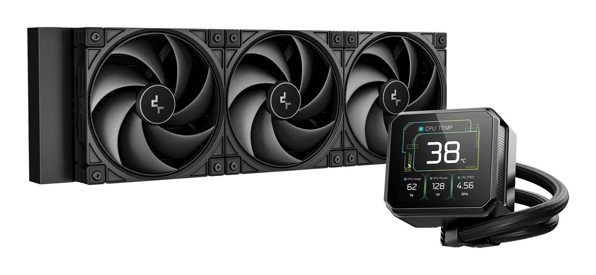 DeepCool Spartacus 360 Processor Liquid cooling kit 12 cm Black - Image 1