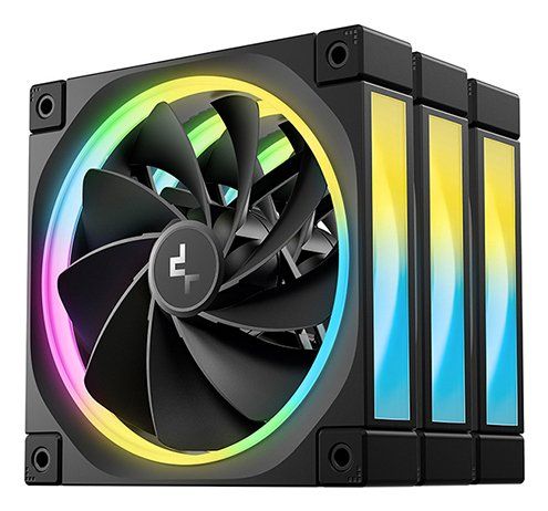 DeepCool FL12R-3 IN 1 Computer case Fan 12 cm Black 3 pc(s) - Image 1