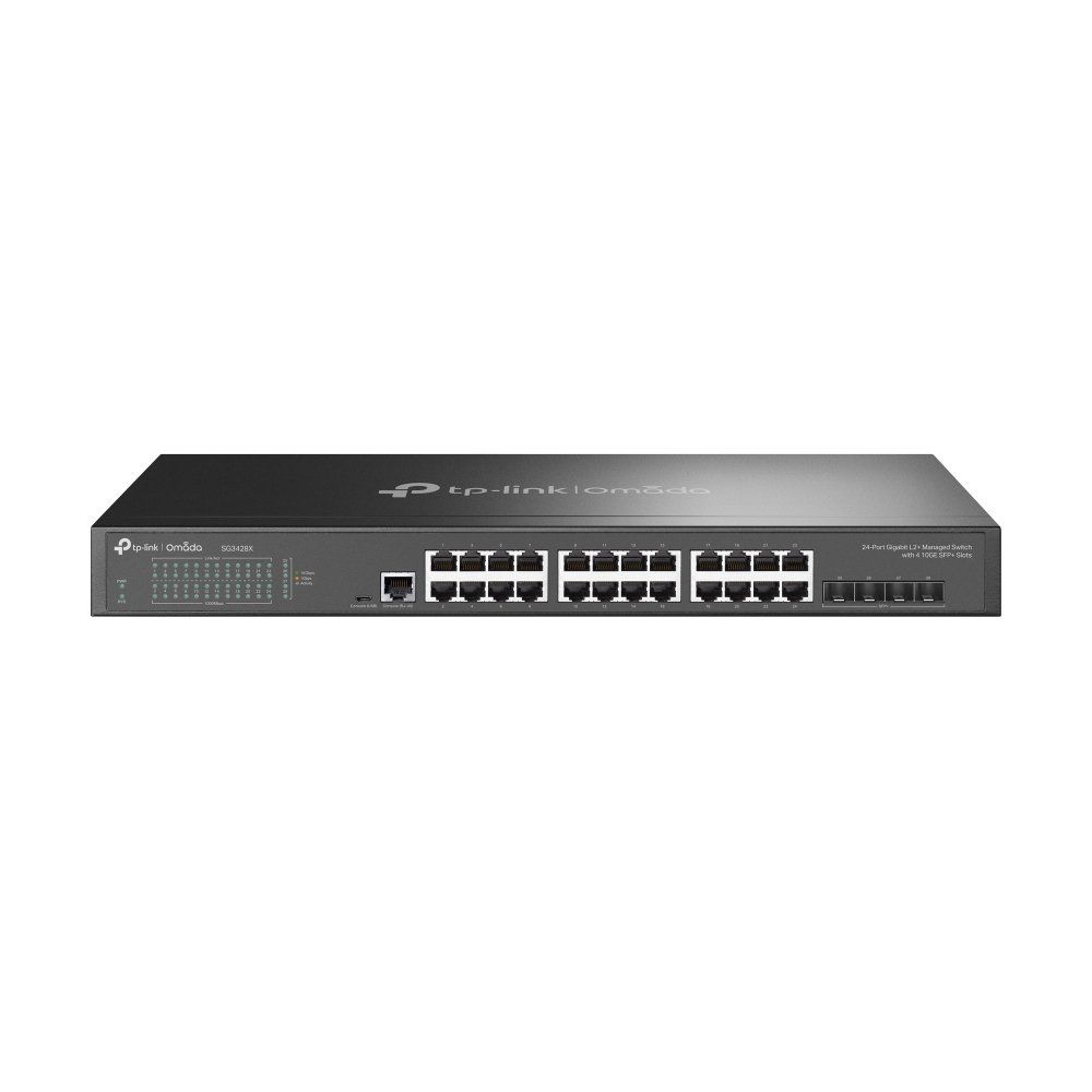 TP-Link Omada 24-Port Gigabit L2+ Managed Switch with 4 10GE SFP+ Slots - Image 1