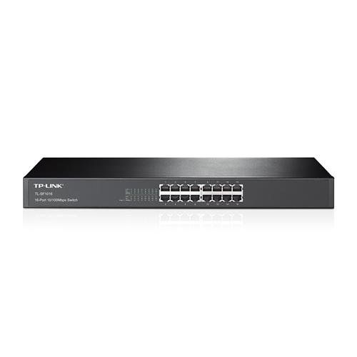 TP-Link TL-SF1016 Unmanaged Fast Ethernet (10/100) 1U Black - Image 1