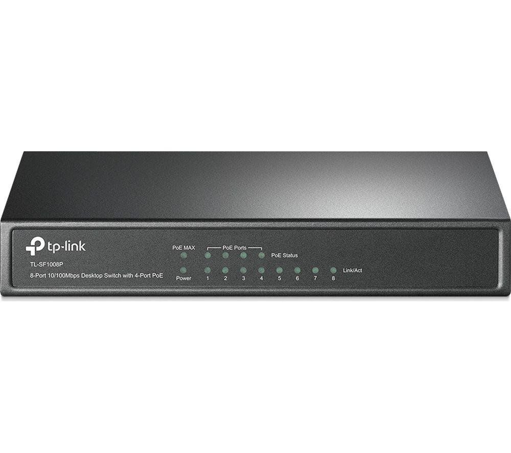 TP-Link 8-Port 10/100Mbps Desktop PoE Switch with 4-Port - Image 1