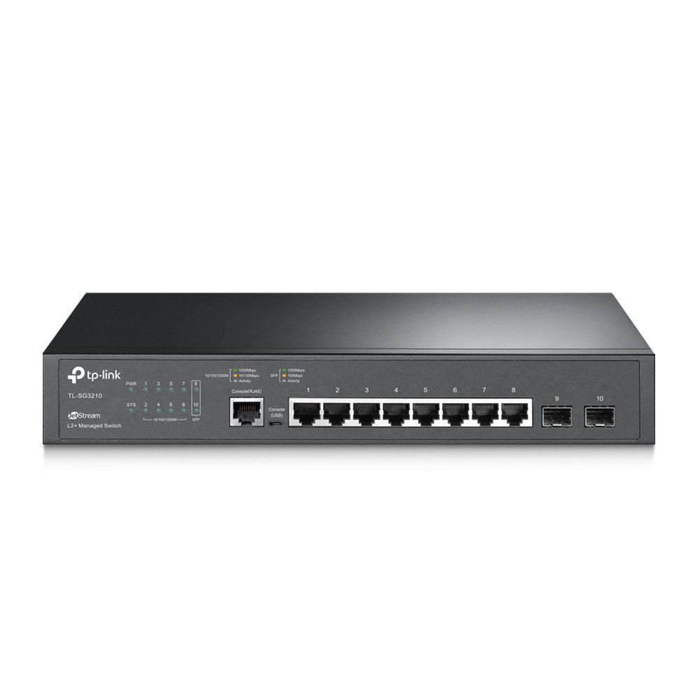 TP-Link JetStream 8-Port Gigabit L2+ Managed Switch with 2 SFP Slots - Image 1