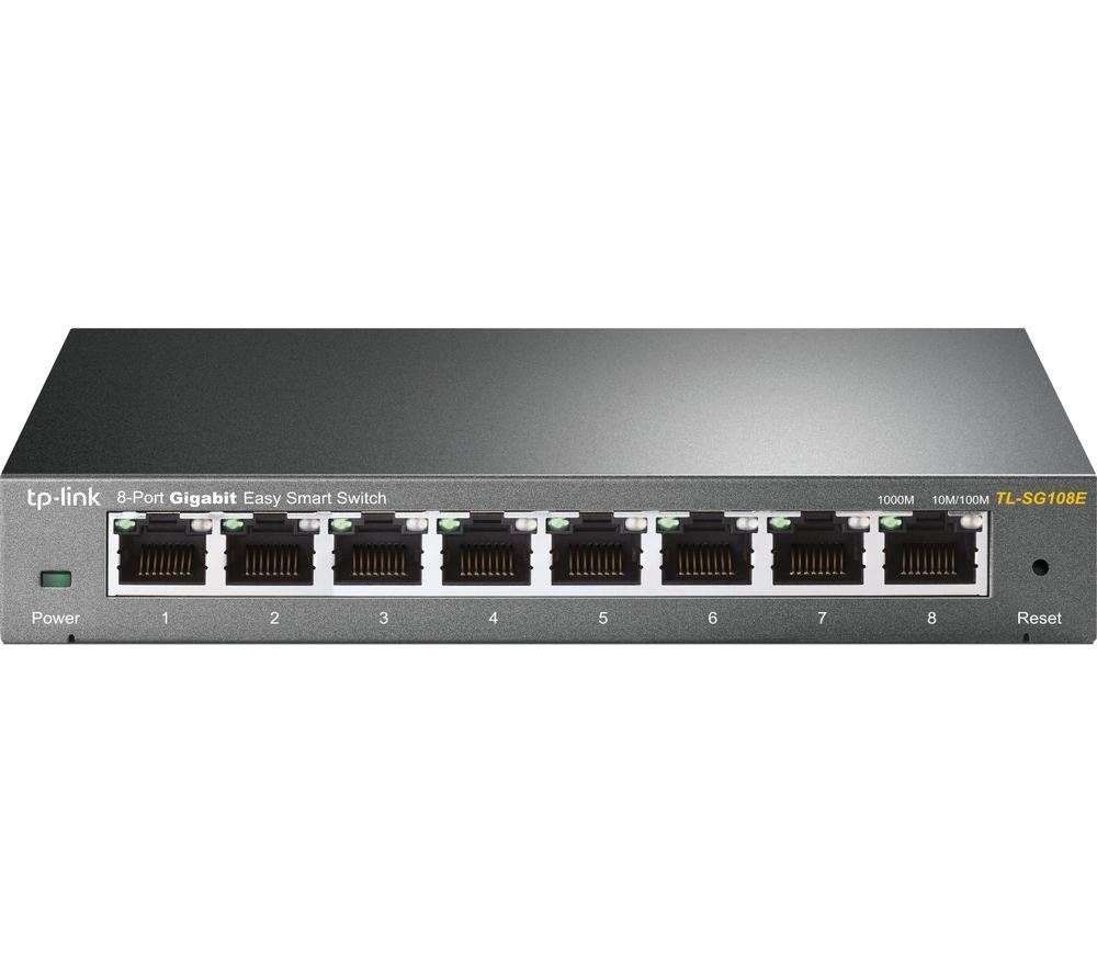 TP-Link TL-SG108E network switch Managed L2 Gigabit Ethernet (10/100/1 - Image 1