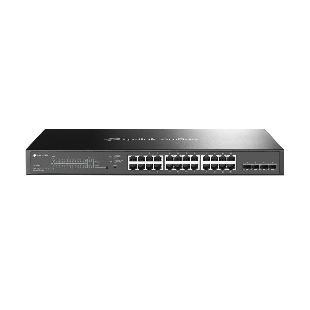 TP-Link JetStream 28-Port Gigabit Smart PoE Switch with 24-Port PoE+ - Image 1
