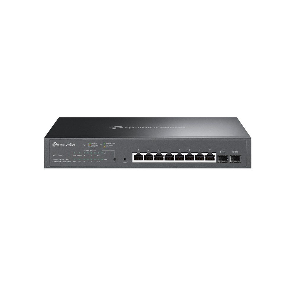 TP-Link Omada 10-Port Gigabit Smart Switch with 8-Port PoE+ - Image 1