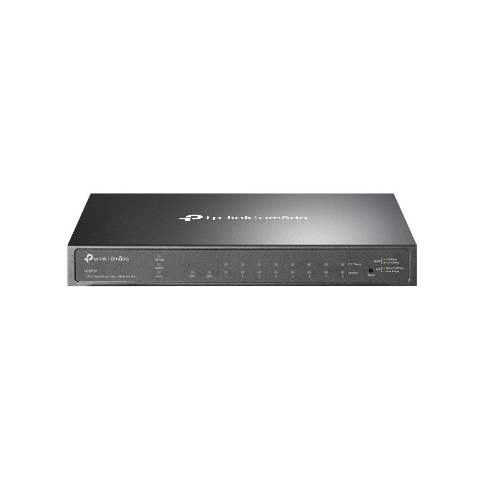 TP-Link Omada 10-Port Gigabit Smart Switch with 8-Port PoE+ - Image 1