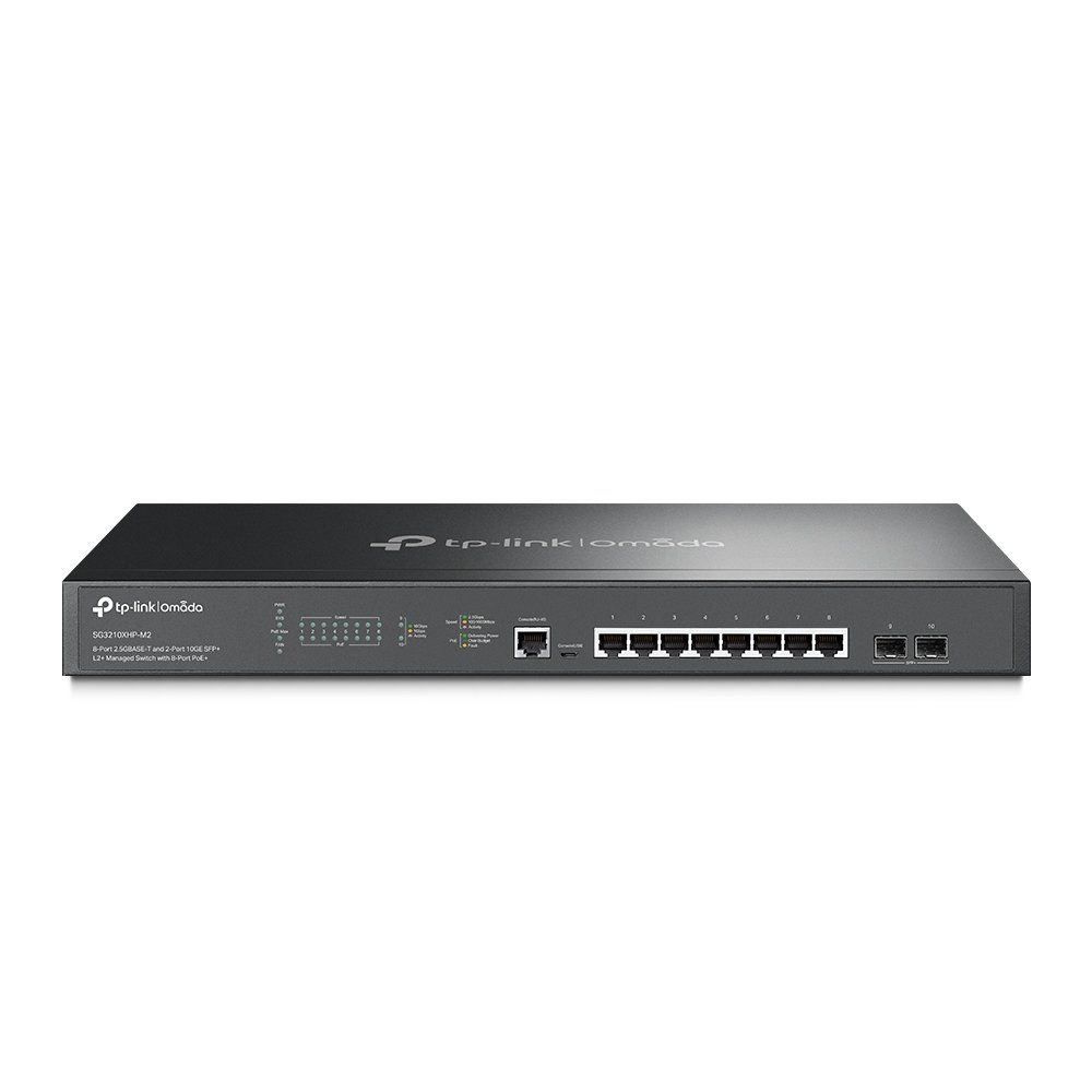 TP-Link Omada 8-Port 2.5GBASE-T and 2-Port 10GE SFP+ L2+ Managed Switch with 8-Port PoE+ - Image 1