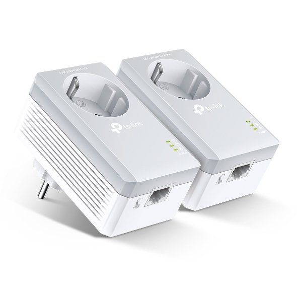 TP-Link Passthrough Powerline 600 Starter Kit 1 Port - Image 1