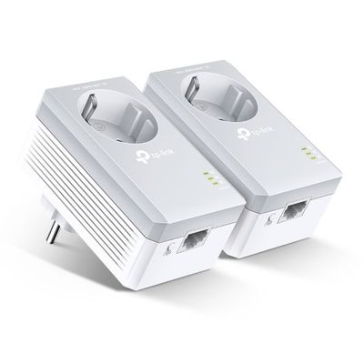 TP-Link Passthrough Powerline 600 Starter Kit 1 Port