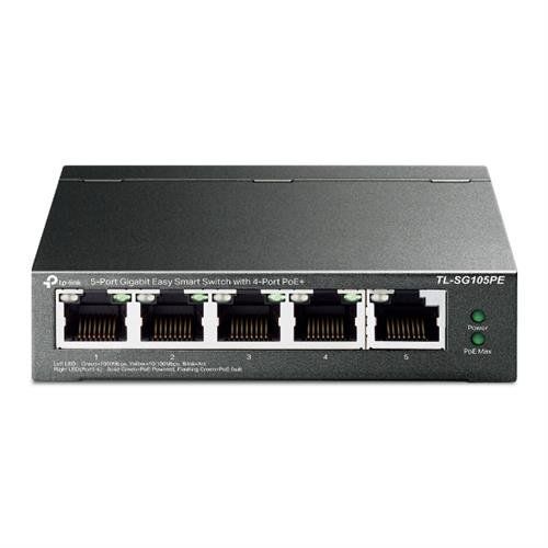 TP-Link 5-Port Gigabit Easy Smart PoE Switch with 4-Port PoE+ - Image 1