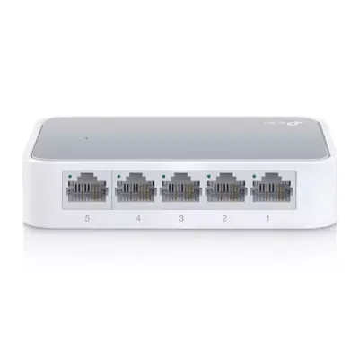 TP-Link TL-SF1005D Managed Fast Ethernet (10/100) White - Thumbnail 2