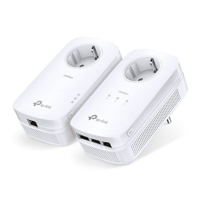 TP-Link AV1300 3-Port Gigabit Passthrough Powerline Starter Kit