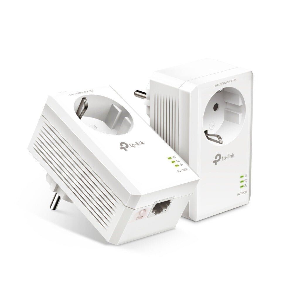 TP-LINK TL-PA7017P Powerline Adapter Kit - Twin Pack, White - Image 1