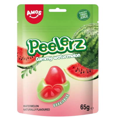 Amos Peelerz Gummy Watermelon 65g - Thumbnail 2