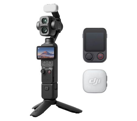 DJI Osmo Pocket 4P 4K Ultra HD Action Camera Vlogging Combo - Black, Black
