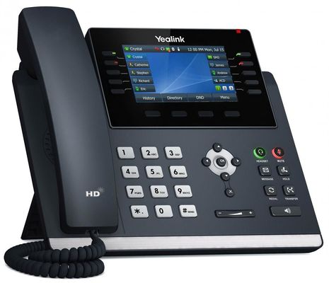 Yealink SIP-T46U IP Phone Grey Wireless handset 1000 entries LCD 10.9 cm (4.3")