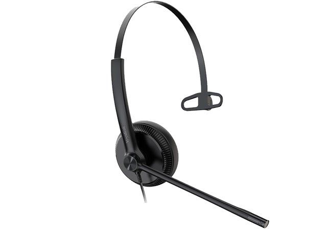 Yealink YHS34 Headset Wired Head-band Calls/Music Black - Image 1