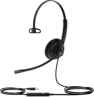 Yealink UH34 Lite Headset Wired Head-band Office/Call center Black