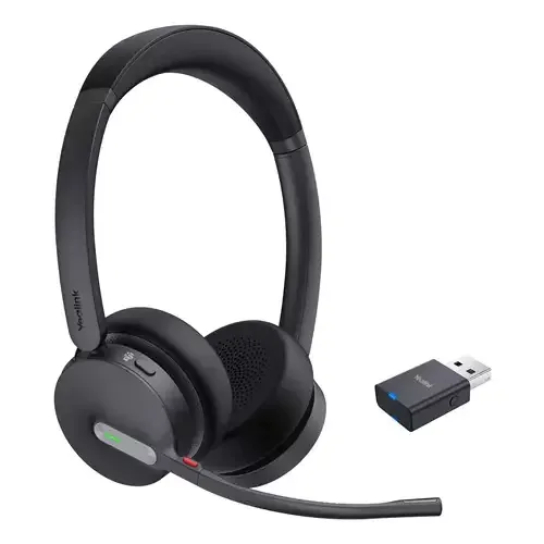 Yealink WH64 Hybrid Dual Teams Headset Wireless Head-band Office/Call center Micro-USB Bluetooth Black - Image 1