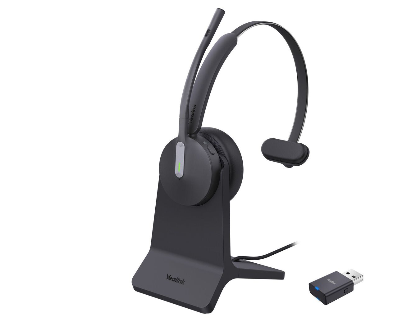 Yealink WH64 Hybrid Mono with Charging Stand Headset - Image 1