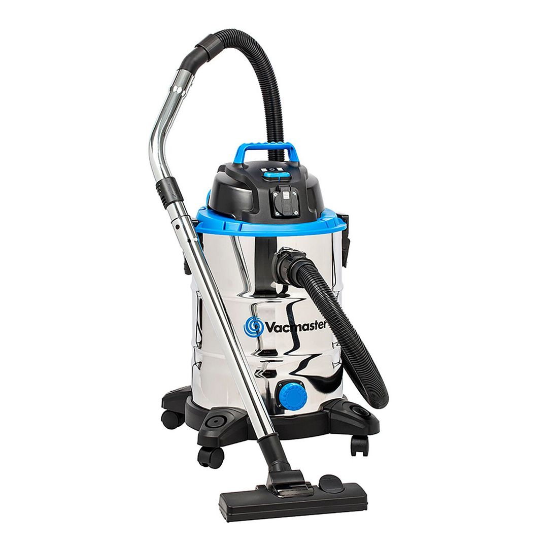 VACMASTER Power 30 PTO Cylinder Wet & Dry Vacuum Cleaner - Silver & Black, Silver/Grey,Black - Image 1