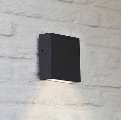 LUTEC Gemini XF LED outdoor wall lamp, aluminium, grey