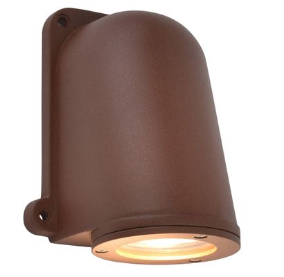 LUTEC ANCOR outdoor wall light, brown, height 15 cm, metal, GU10, IP54 - Thumbnail 2