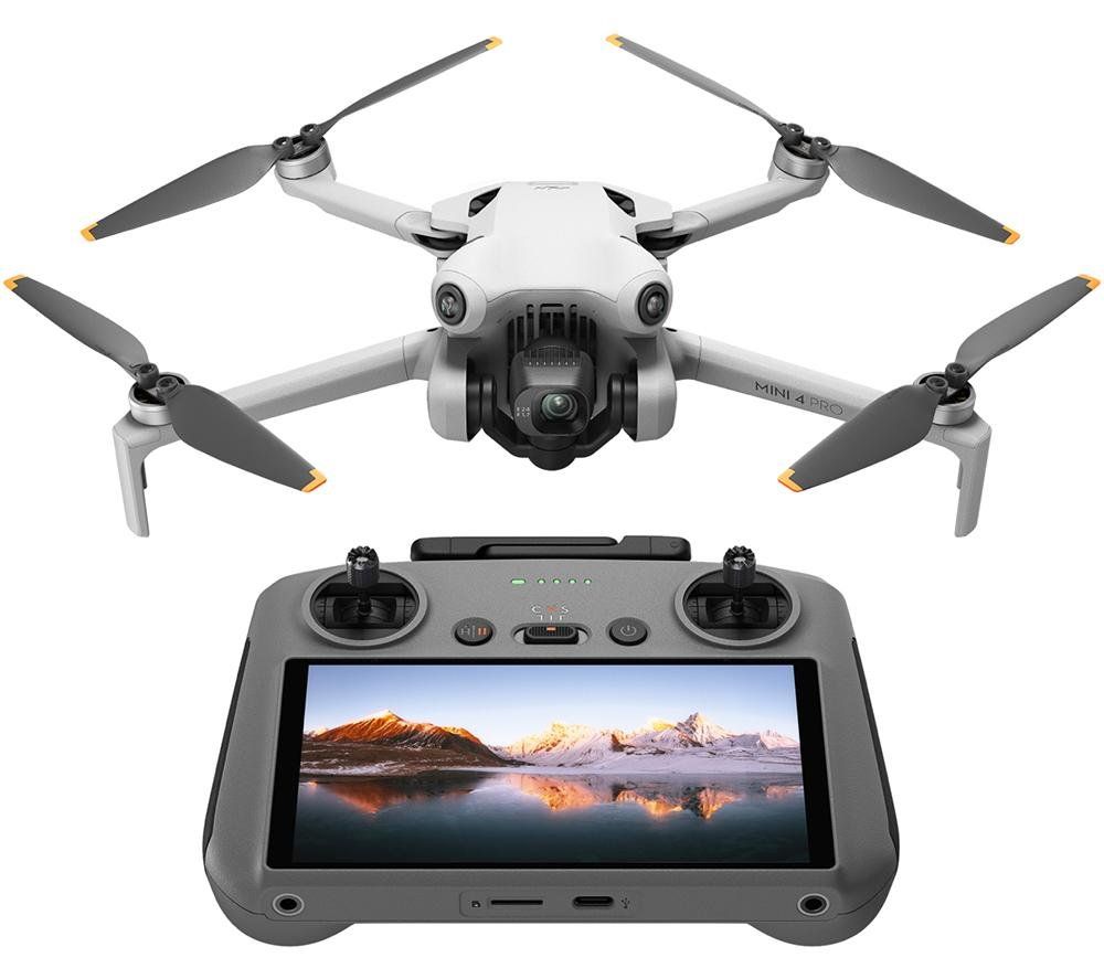 DJI Mini 4 Pro Drone with RC 2 Controller - Grey, Silver/Grey - Image 1