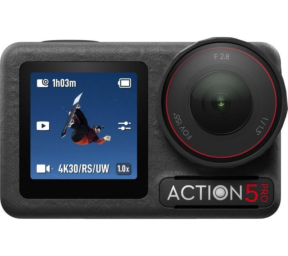DJI Osmo Action 5 Pro 4K Ultra HD Action Camera Adventure Combo - Black, Black - Image 1