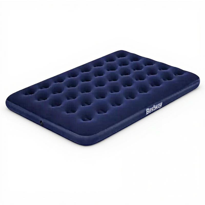 BESTWAY Flocked Airbed - Double Size - Image 1