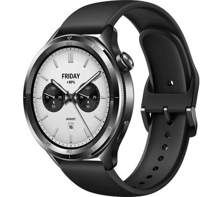 XIAOMI Watch S4 - Black, Fluororubber Strap, Silver/Grey,Black