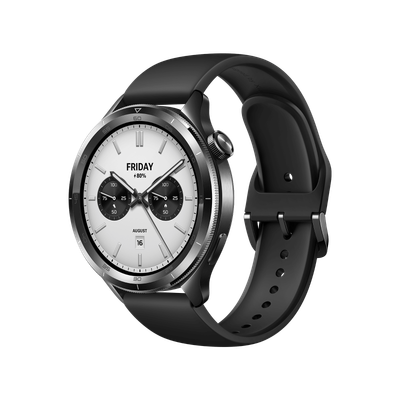 XIAOMI Watch S4 - Black, Fluororubber Strap, Silver/Grey,Black - Thumbnail 2