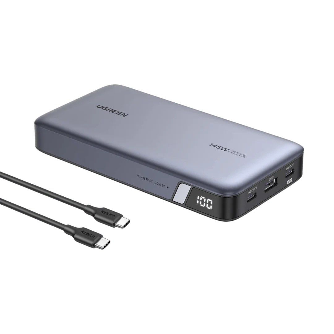 UGREEN Nexode 25000 mAh Portable Power Bank - Grey, Silver/Grey - Image 1