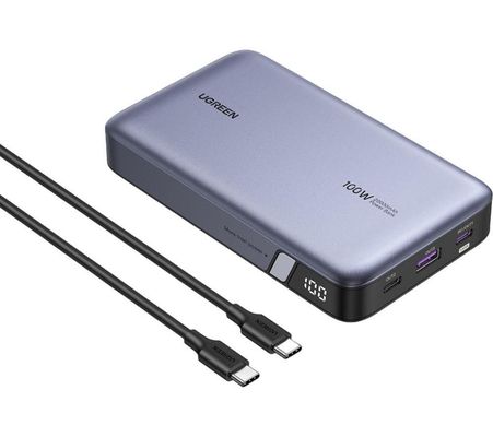 UGREEN Nexode 20000 mAh Portable Power Bank - Grey, Silver/Grey