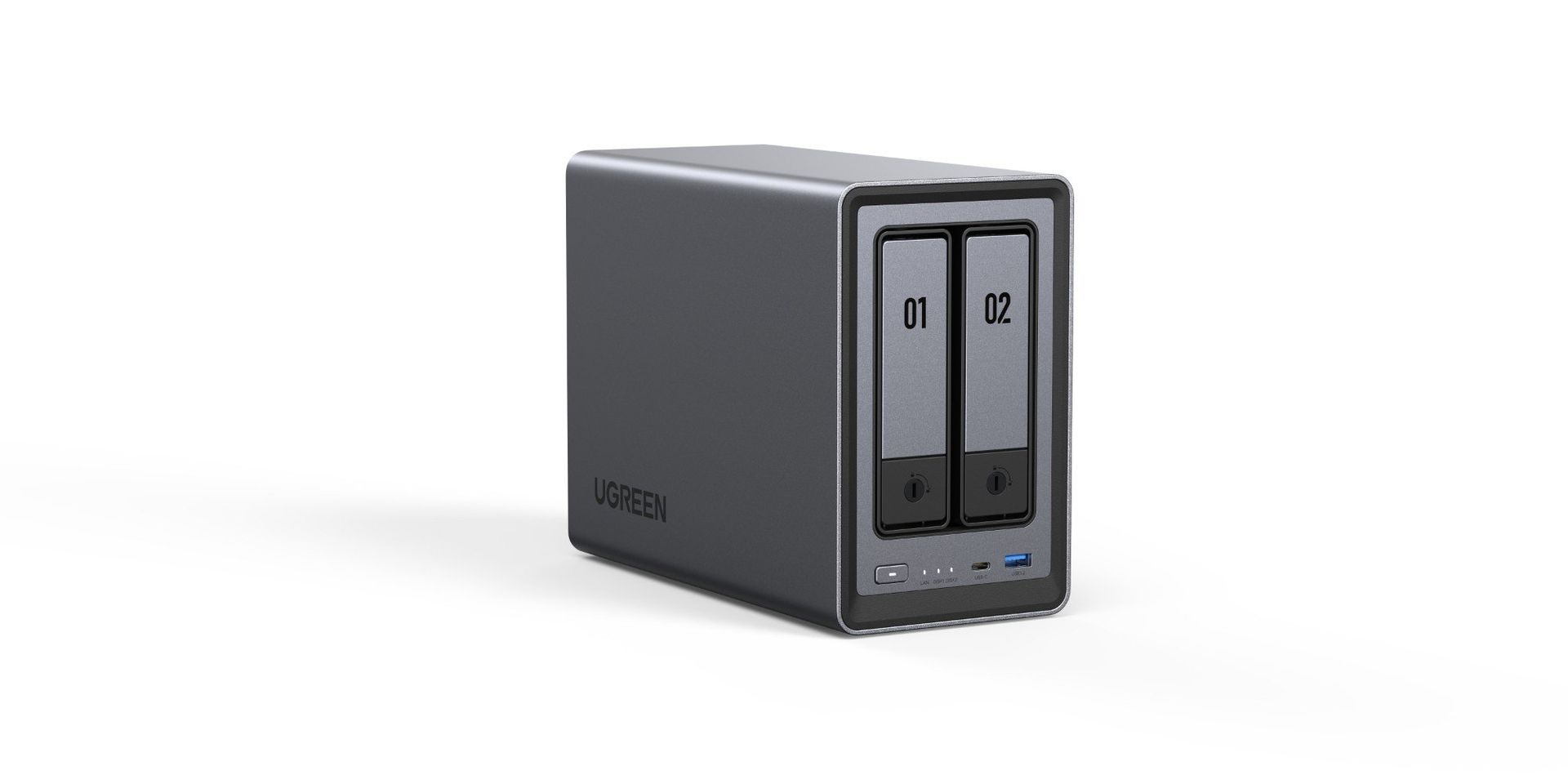 Ugreen NETWORK ATTACHED DXP2800 DISKLESS UK NAS Desktop Intel® N N100 8 GB DDR5 0 TB UGOS PRO - Image 1