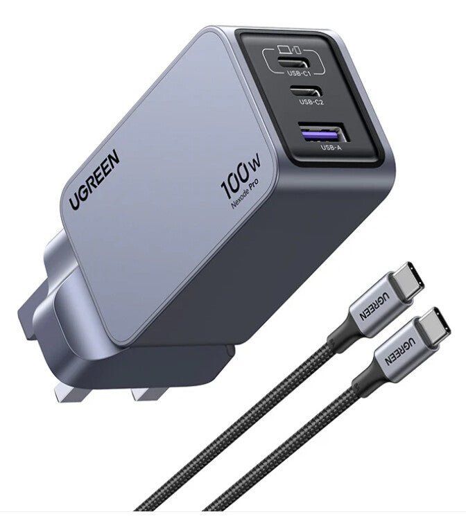 Ugreen Nexode Pro Universal Grey. Silver AC Fast charging Indoor - Image 1