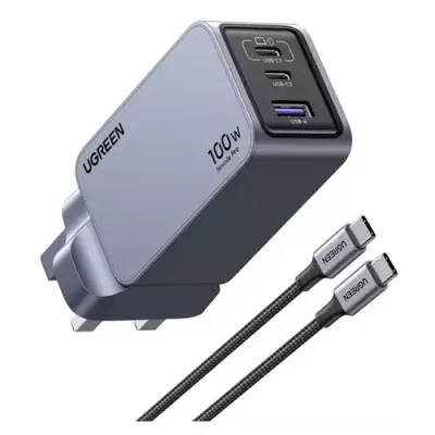 Ugreen Nexode Pro Universal Grey. Silver AC Fast charging Indoor - Thumbnail 2