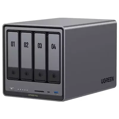 Ugreen NETWORK ATTACHED DX4800PL DISKLESSUK NAS Desktop Intel® Pentium® 8 GB DDR5 0 TB HDD+SSD UGOS PRO - Thumbnail 2