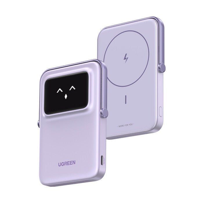 Ugreen 5000MH MAG POWBANK PURPLE 5000 mAh Wireless charging - Image 1
