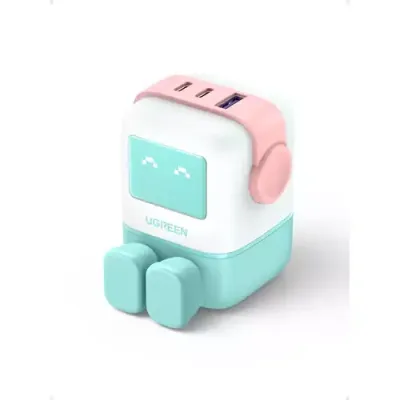Ugreen USB-A+2C 65W UNO GAN CHARGER Mobile computer, Mobile phone, Laptop, Power bank, Tablet, Watch, Wearables AC, Lightning, USB Indoor - Thumbnail 2