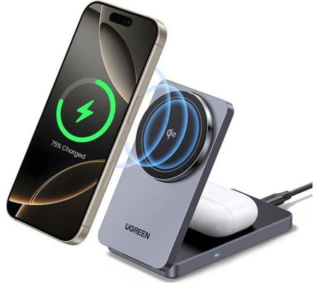 UGREEN 2-IN-1 FOLDABLE QI2 WLS CHGR